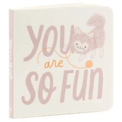 Hallmark MopTops Furry Cat Stuffed Animal With You Are So Fun Board Book -Hallmark MopTops Plush Cat Stuffed Animal Board Book 1KID1533 04