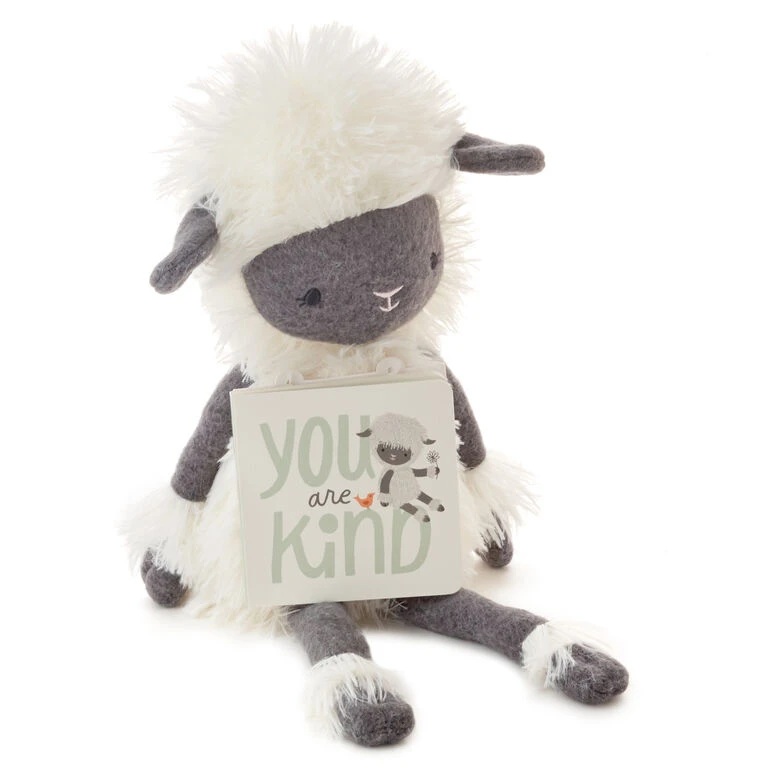 Hallmark MopTops Highland Sheep Stuffed Animal With You Are Kind Board Book 3 Hallmark MopTops Highland Sheep Stuffed Animal With You Are Kind Board Book