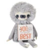 Hallmark MopTops Sloth Stuffed Animal With You Are The Best Board Book -Hallmark MopTops Plush Sloth Stuffed Animal and Board Book 1KID2083 01