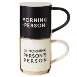 Hallmark Morning Person Stacking Mugs, Set Of 2 -Hallmark Morning Person Stacking Mugs 1SNN1068 03