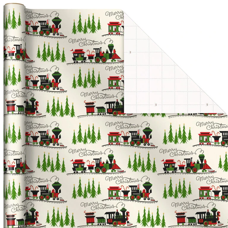 Hallmark Old-Fashioned Christmas 3-Pack Wrapping Paper, 120 Sq. Ft. 9 Hallmark Old-Fashioned Christmas 3-Pack Wrapping Paper, 120 Sq. Ft. - Image 7