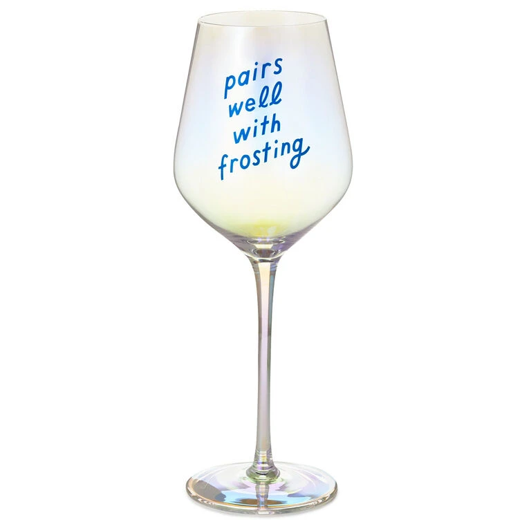 Hallmark Pairs Well With Frosting Wine Glass, 20 Oz. 3 Hallmark Pairs Well With Frosting Wine Glass, 20 Oz.