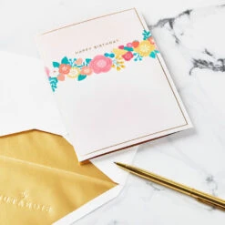 Hallmark Every Good Thing Floral Cake 3D Pop-Up Birthday Card -Hallmark Pink Cake and Flowers 3D PopUp Birthday Card for Her 1299LAD2886 05