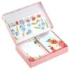 Hallmark Pink Floral Stationery Set And Desk Organizer Box 1 Hallmark Pink Floral Stationery Set And Desk Organizer Box -Hallmark Pink Floral Stationery Set and Note Cards in Box 5STZ1186 01