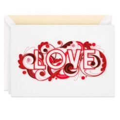 Hallmark With All My Heart Quilled Paper Handmade Love Card