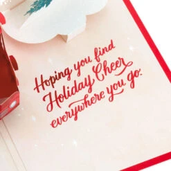 Hallmark Joy To You 3D Pop-Up Christmas Card -Hallmark Red Truck 3D PopUp Christmas Card 1299IXC7122 05