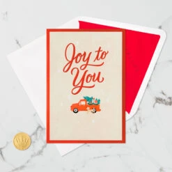 Hallmark Joy To You 3D Pop-Up Christmas Card -Hallmark Red Truck 3D PopUp Christmas Card 1299IXC7122 06