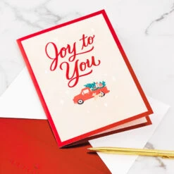 Hallmark Joy To You 3D Pop-Up Christmas Card -Hallmark Red Truck 3D PopUp Christmas Card 1299IXC7122 07