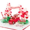 Hallmark Special Delivery 3D Pop-Up Valentine's Day Card -Hallmark Red Truck With Flowers 3D PopUp Valentines Day Card 1299IAV6066 01