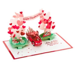 Hallmark Special Delivery 3D Pop-Up Valentine's Day Card -Hallmark Red Truck With Flowers 3D PopUp Valentines Day Card 1299IAV6066 04