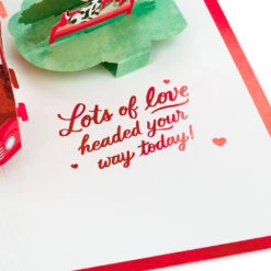 Hallmark Special Delivery 3D Pop-Up Valentine's Day Card -Hallmark Red Truck With Flowers 3D PopUp Valentines Day Card 1299IAV6066 05