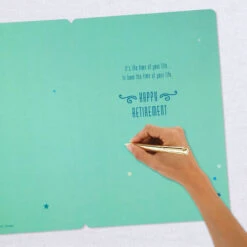 Hallmark 16" Retired And Admired Jumbo Retirement Card With Banner -Hallmark Retired Admired Retirement Card 1299CBG3022 06