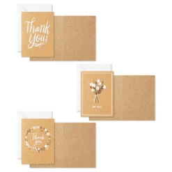 Hallmark Rustic Floral Boxed Blank Thank-You Notes Assortment, Pack Of 48 -Hallmark Rustic Floral Assorted Boxed ThankYou Cards 5STZ1160 03