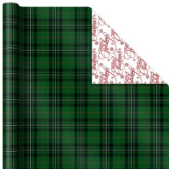Hallmark Christmas Classics 3-Pack Reversible Wrapping Paper Assortment, 120 Sq. Ft. 12 Hallmark Christmas Classics 3-Pack Reversible Wrapping Paper Assortment, 120 Sq. Ft. -Hallmark Santa and Plaids Assorted Reversible Gift Wrap 5JXW1070 05