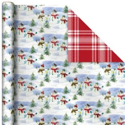 Hallmark Christmas Classics 3-Pack Reversible Wrapping Paper Assortment, 120 Sq. Ft. 13 Hallmark Christmas Classics 3-Pack Reversible Wrapping Paper Assortment, 120 Sq. Ft. -Hallmark Santa and Plaids Assorted Reversible Gift Wrap 5JXW1070 06