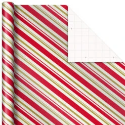 Hallmark Santa And Stripes 2-Pack Christmas Wrapping Paper Assortment, 160 Sq. Ft. 13 Hallmark Santa And Stripes 2-Pack Christmas Wrapping Paper Assortment, 160 Sq. Ft. -Hallmark Santa and Stripes Assorted Christmas Wrapping Paper 5JXW1055 06