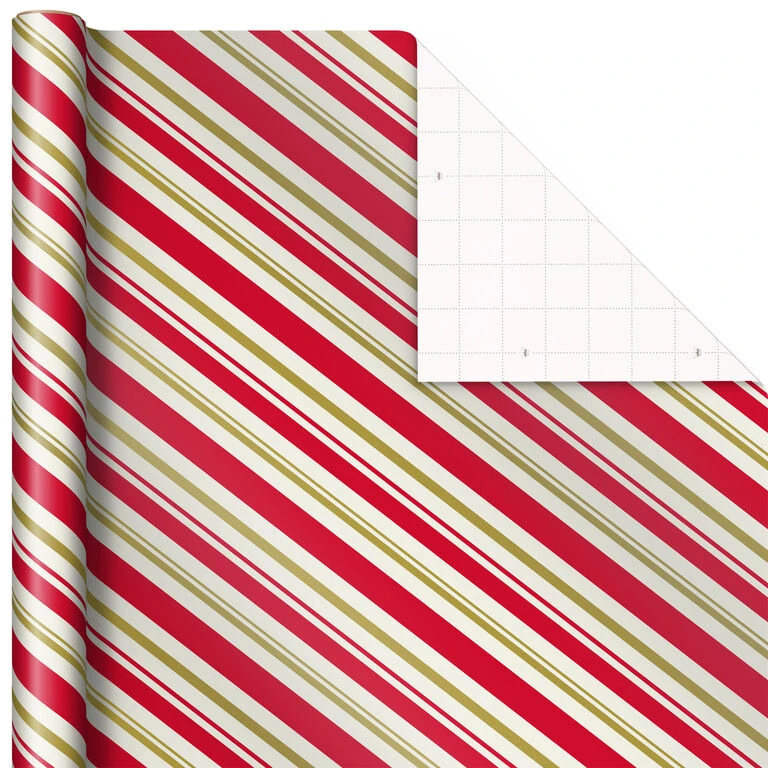 Hallmark Santa And Stripes 2-Pack Christmas Wrapping Paper Assortment, 160 Sq. Ft. 8 Hallmark Santa And Stripes 2-Pack Christmas Wrapping Paper Assortment, 160 Sq. Ft. - Image 6