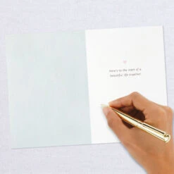 Hallmark Happily Ever After Quilled Paper Handmade Wedding Card 15 Hallmark Happily Ever After Quilled Paper Handmade Wedding Card -Hallmark Script Letters Quilled Paper Handmade Wedding Card 1299LAD9615 06