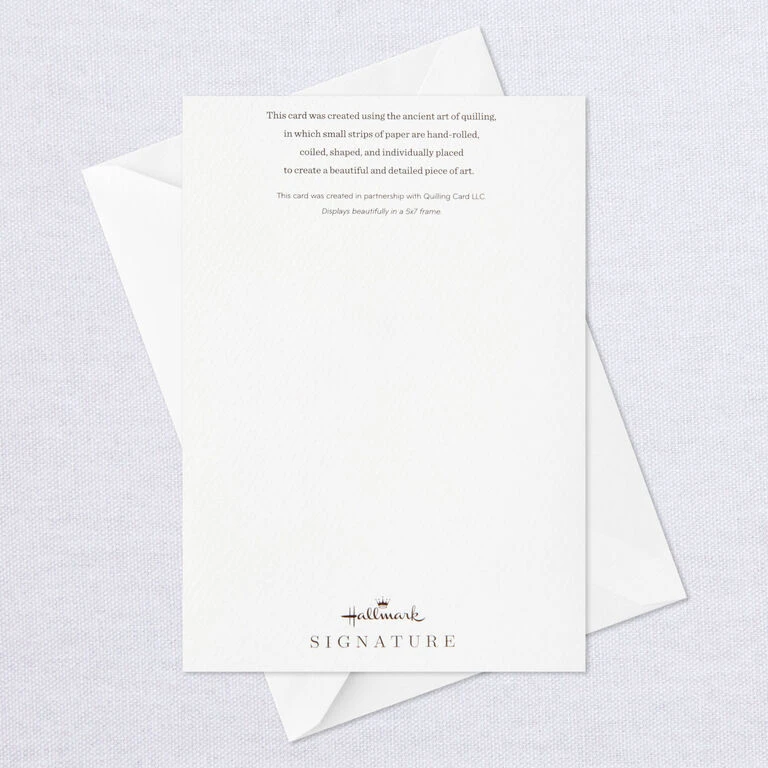 Hallmark Happily Ever After Quilled Paper Handmade Wedding Card 9 Hallmark Happily Ever After Quilled Paper Handmade Wedding Card - Image 7