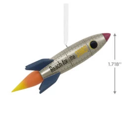 Signature Rocket Ship Hallmark Ornament -Hallmark Signature Rocket Ship Christmas Ornament 1HDL2176 03
