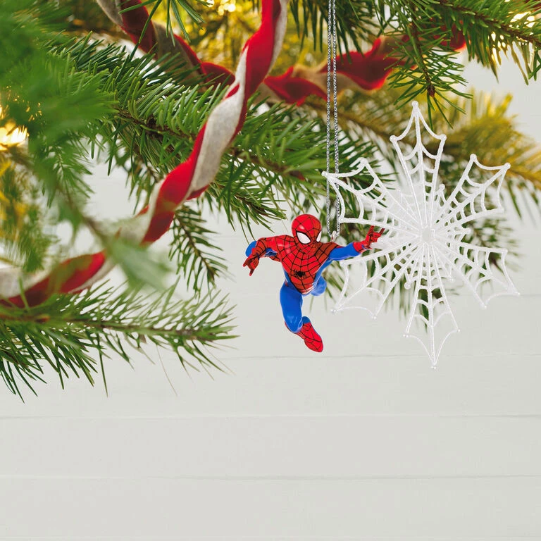 Hallmark Marvel Spider-Man Spidey Spins A Snowflake Ornament 4 Hallmark Marvel Spider-Man Spidey Spins A Snowflake Ornament - Image 2