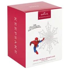 Hallmark Marvel Spider-Man Spidey Spins A Snowflake Ornament 11 Hallmark Marvel Spider-Man Spidey Spins A Snowflake Ornament -Hallmark Spiderman Snowflake Keepsake Ornament 1999QXI7467 04