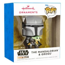 Star Wars The Mandalorian™ With Grogu™ Funko POP!® Hallmark Ornament -Hallmark Star Wars The Mandalorian With Grogu Funko POP Christmas Ornament 3HCM1103 04
