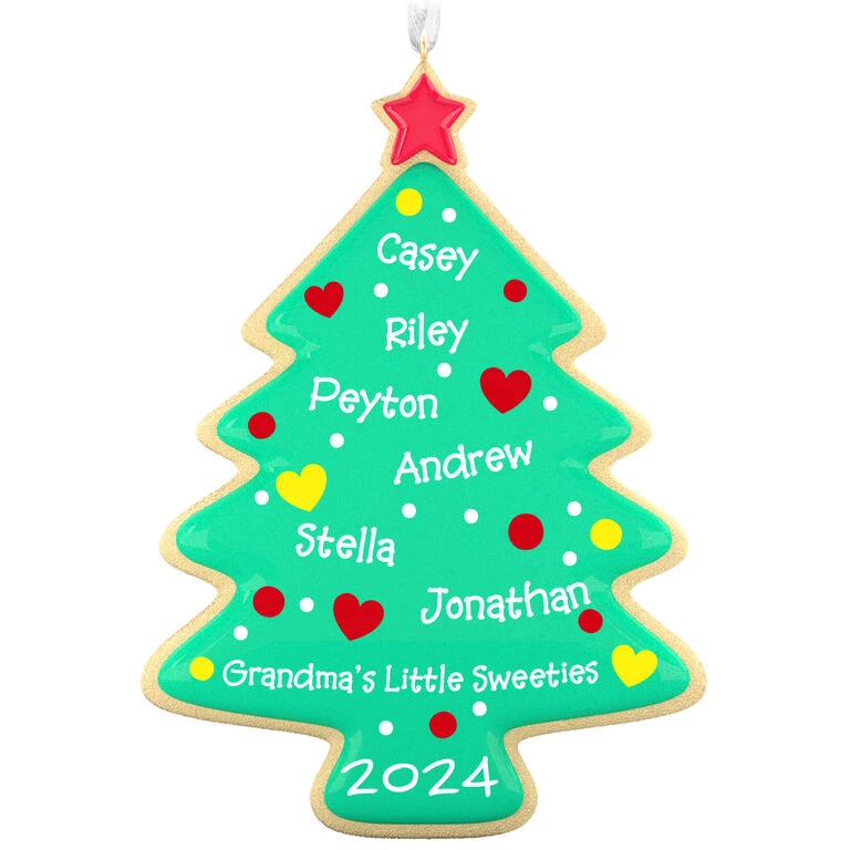 Hallmark Sweet Memories Cookie Tree Personalized Ornament 3 Hallmark Sweet Memories Cookie Tree Personalized Ornament