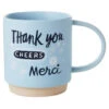Hallmark Thank You, Cheers, Merci Mug, 16 Oz. 2 Hallmark Thank You, Cheers, Merci Mug, 16 Oz. -Hallmark Thank You Cheers Merci Ceramic Mug 1MUG3580 01
