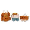 Hallmark Better Together Holiday Feast Magnetic Plush, Set Of 3 -Hallmark Turkey Pumpkin Pie and Potatoes Stuffed Animals 1FAL1900 01
