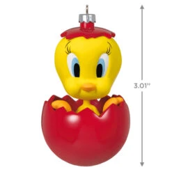Hallmark Looney Tunes™ Tweety™ Chwistmas Surprise Ornament -Hallmark Tweety Bird in Red Ball Keepsake Ornament 1899QXI6047 03