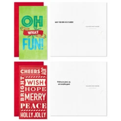 Hallmark Vintage Letterpress Money Holder Boxed Christmas Cards Assortment, Pack Of 36 -Hallmark Vintage Letterpress Assorted Boxed Christmas Cards 5CZE2138 03