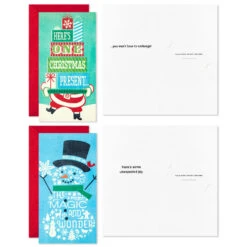 Hallmark Vintage Letterpress Money Holder Boxed Christmas Cards Assortment, Pack Of 36 -Hallmark Vintage Letterpress Assorted Boxed Christmas Cards 5CZE2138 04