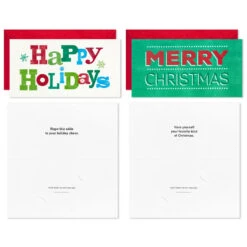 Hallmark Vintage Letterpress Money Holder Boxed Christmas Cards Assortment, Pack Of 36 -Hallmark Vintage Letterpress Assorted Boxed Christmas Cards 5CZE2138 05