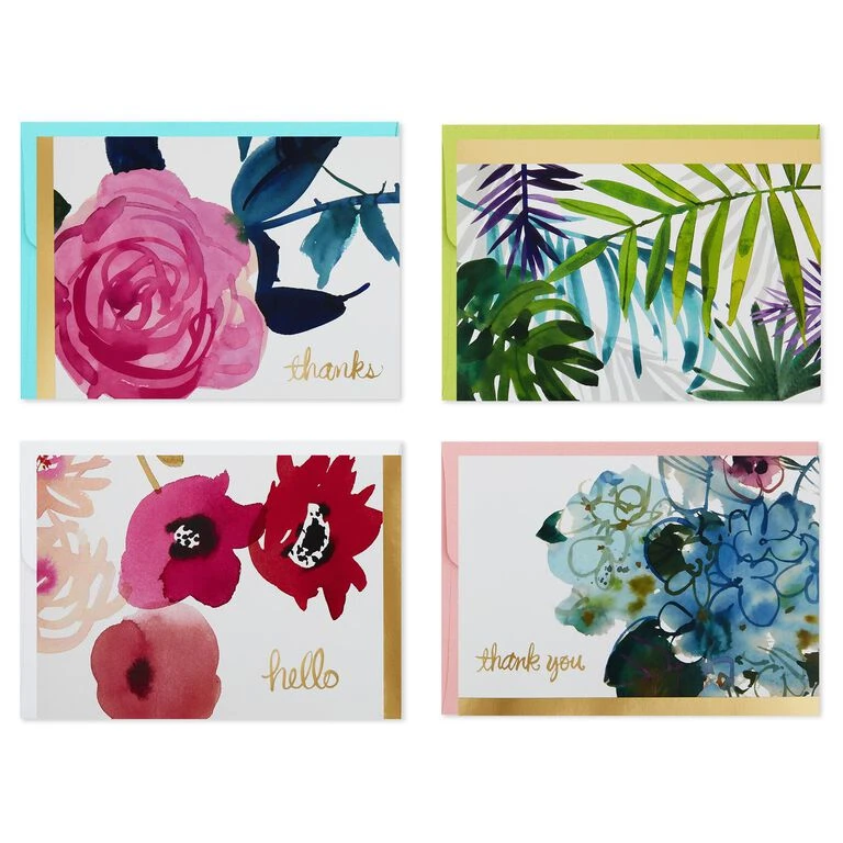 Hallmark Watercolor Flowers Assorted Blank Note Cards, Box Of 40 - Image 2