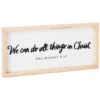 Hallmark We Can Do All Things In Christ Wooden Quote Sign, 15x7 1 Hallmark We Can Do All Things In Christ Wooden Quote Sign, 15x7 -Hallmark We Can Do All Things in Christ Wooden Quote Sign 1SNN1054 01
