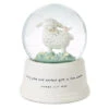 Hallmark Little Lamb Musical Snow Globe -Hallmark White Lamb in Flowers and Grass Water Globe 1BBY4723 01