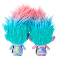 Hallmark Itty Bittys® DreamWorks Animation Trolls World Tour Satin And Chenille Plush, Set Of 2 -Hallmark itty bittys Trolls World Tour Satin Chenille Stuffed Animals Set 1KDD1982 03